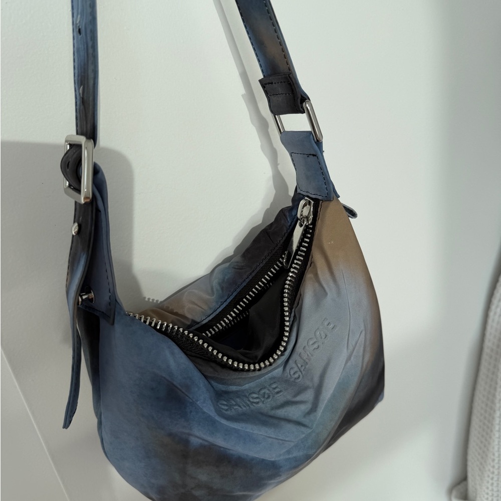 SAMSOE Blue and Brown Bag